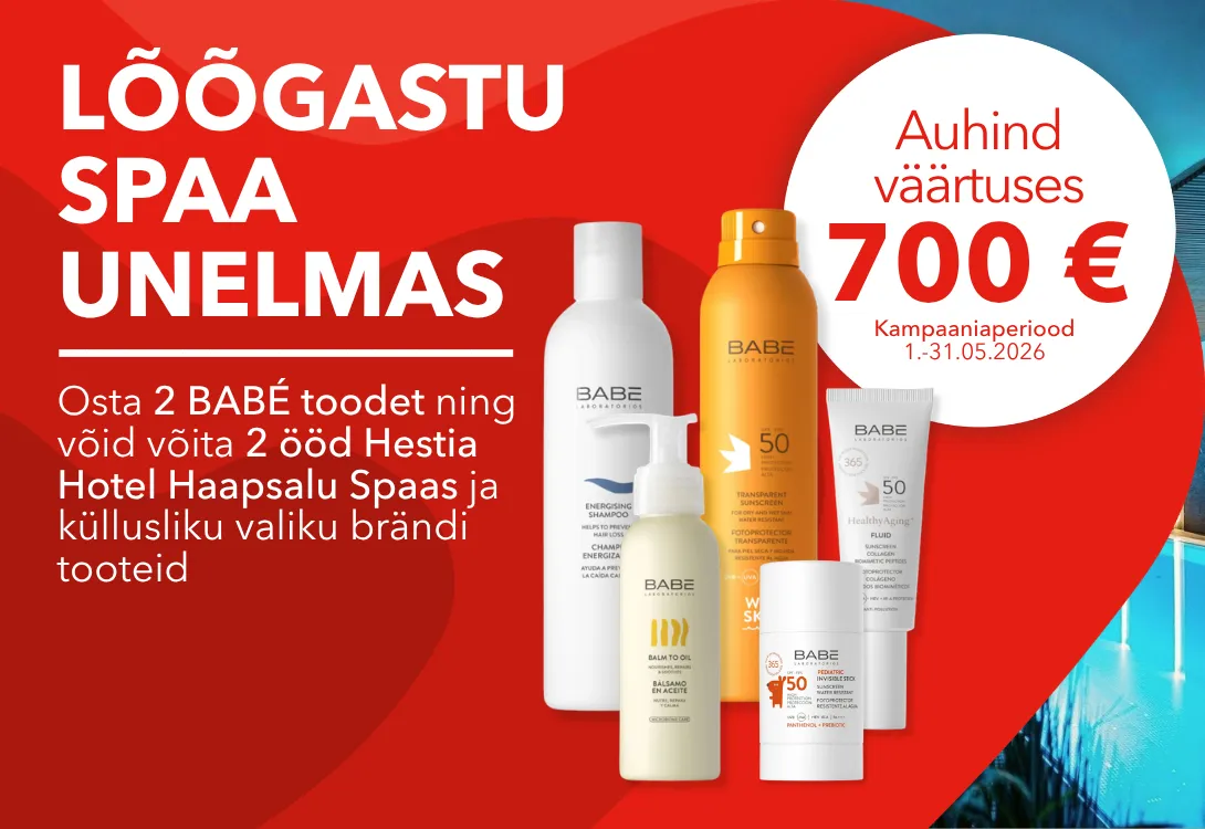 Babe loosikampaania võida hestia spa puhkus