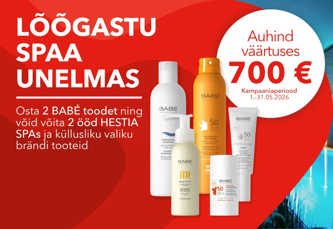 Babe loosikampaania võida hestia spa puhkus
