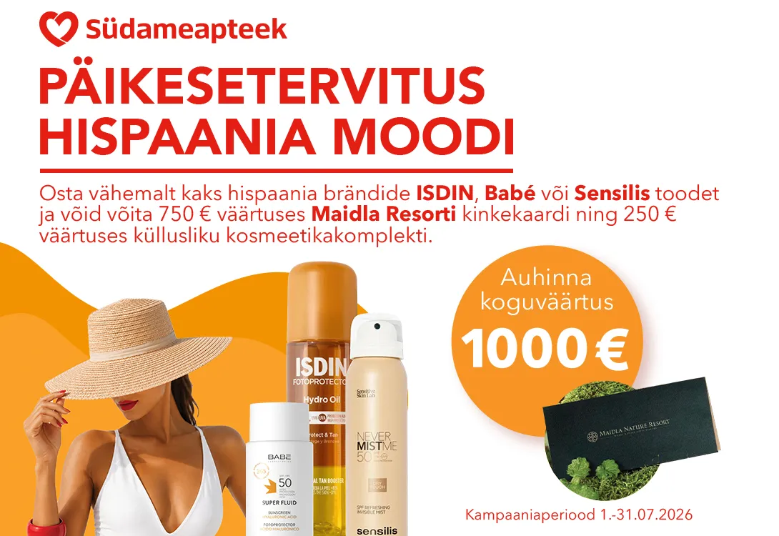 päikesetervitus hispaania moodi, võida 1000 €
