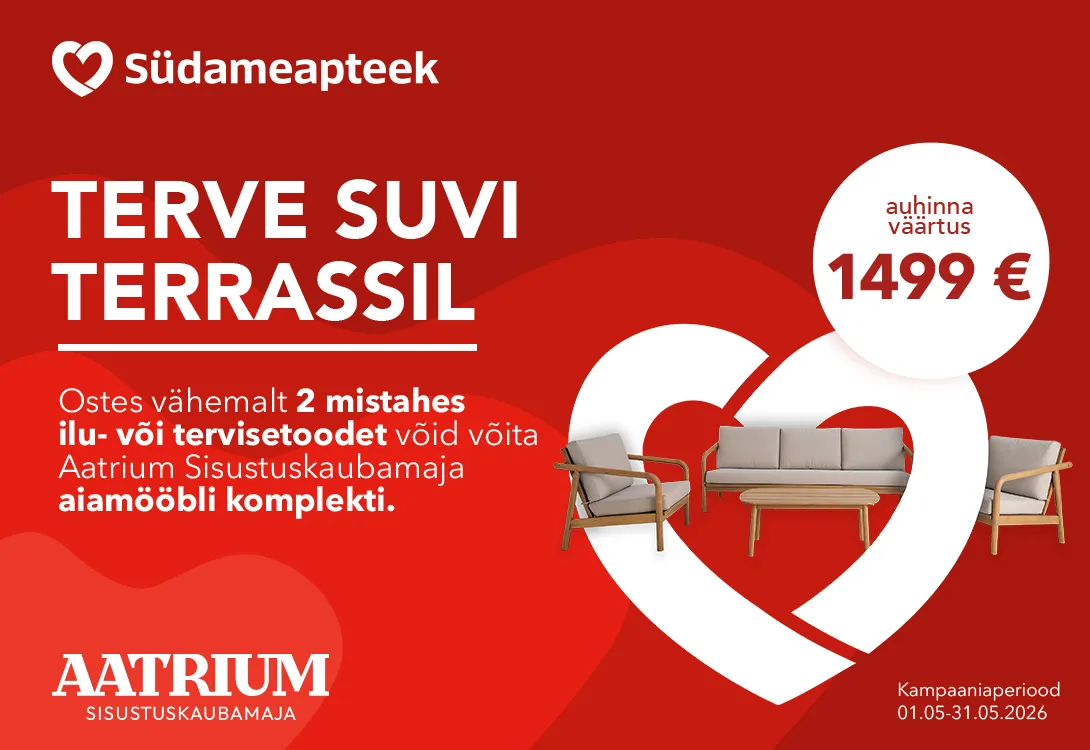 võida terassimööbel loosikampaania