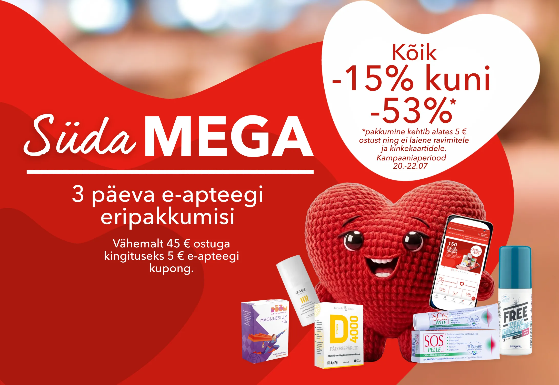 SüdaMEGA kampaania kõik tooted -15% kuni -53%