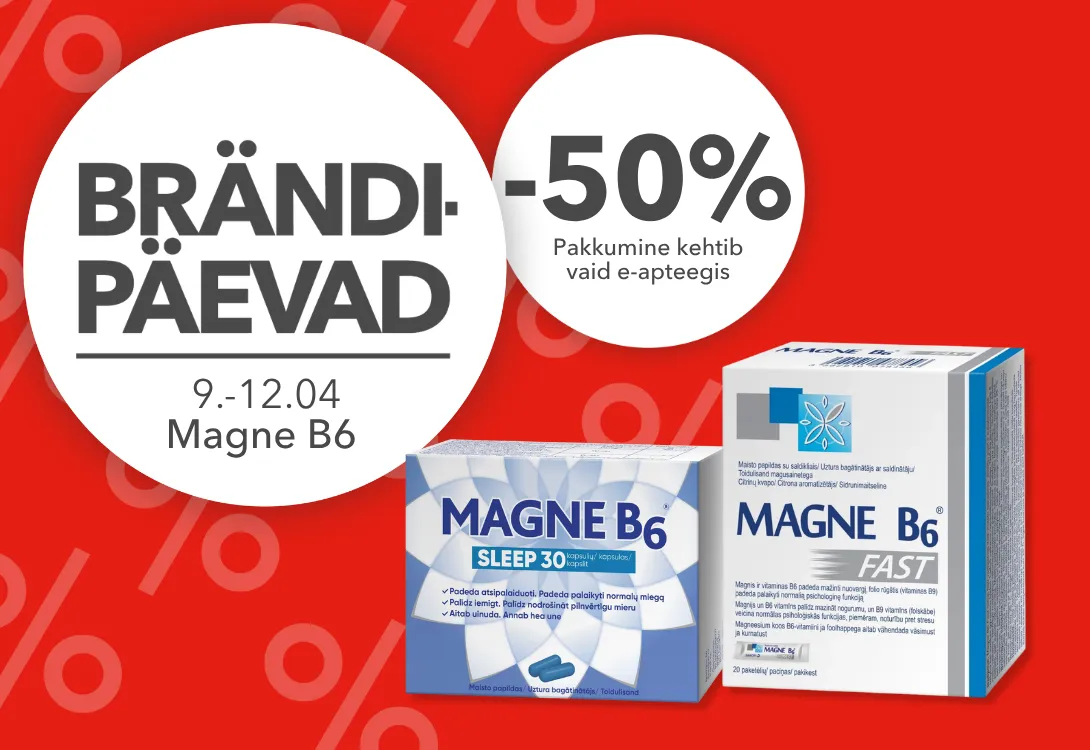 magne b6 brändipäevad 9-12.04