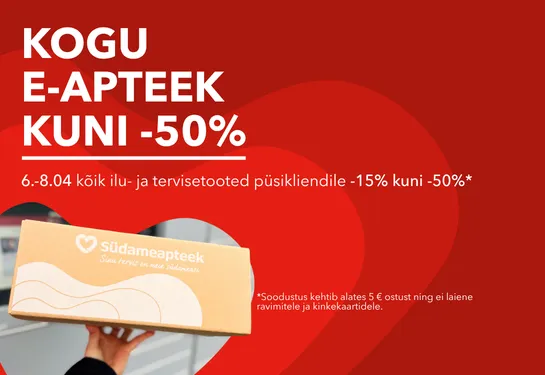 kogu e-apteek kuni -50%
