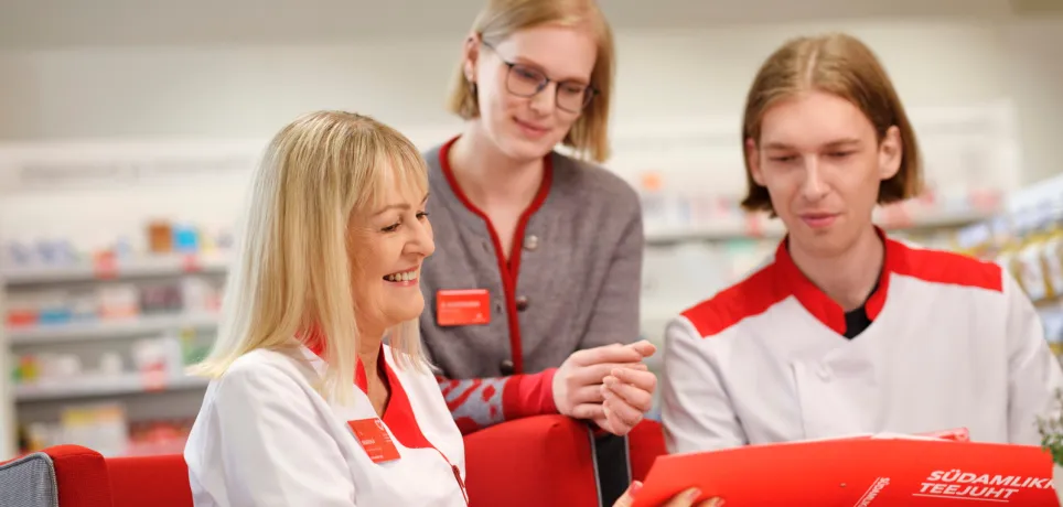 Südameapteegi töötajad apteegis
