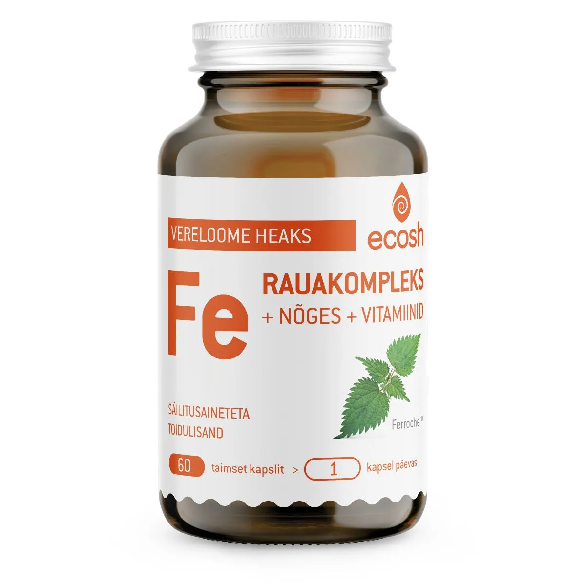 ECOSH RAUAKOMPLEKS+NÕGES+VITAMIINID KAPSLID N60 - Product Image