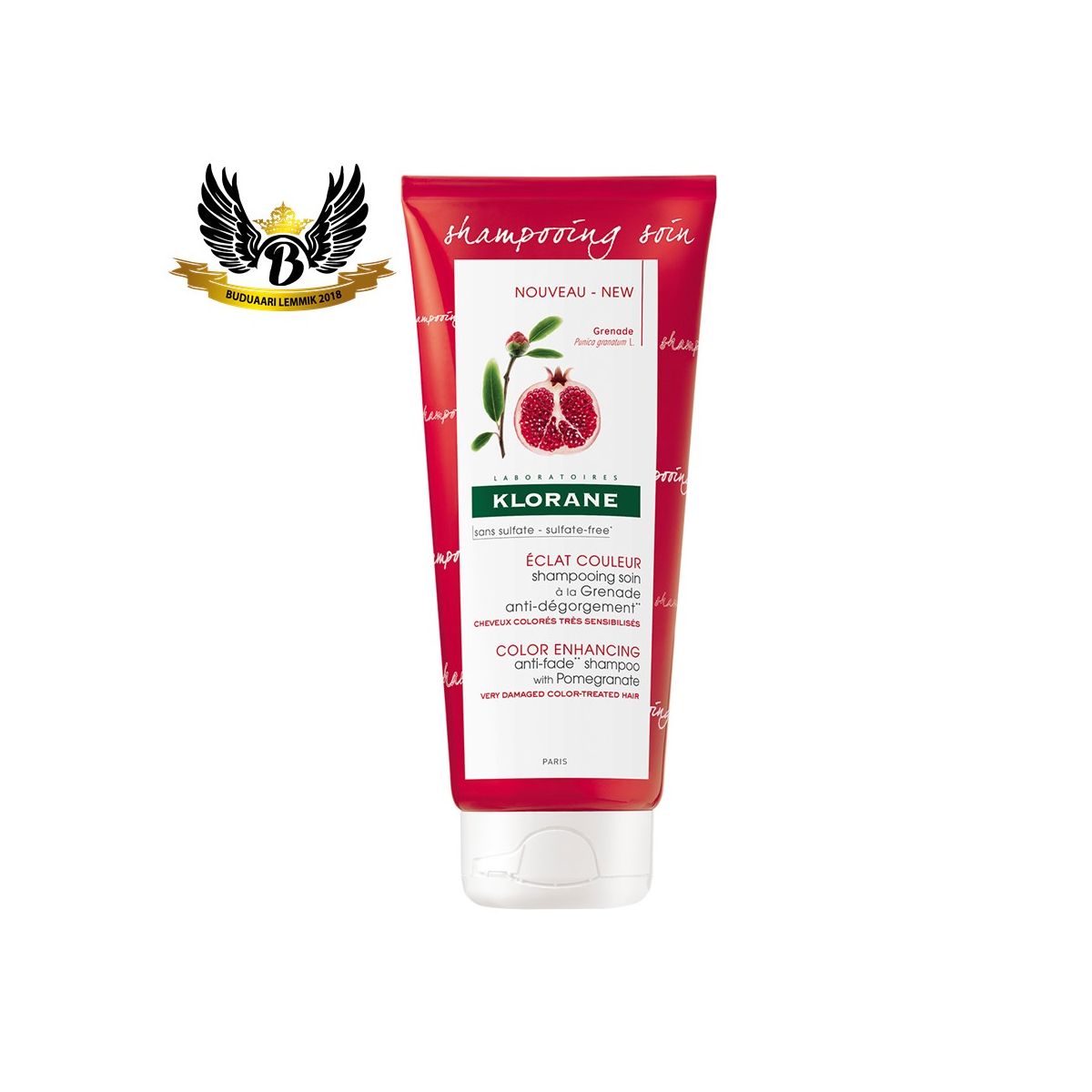 KLORANE SHAMPOON GRANAATÕUNA JUUKSEVÄRVI KAITSEV 200ML - Product Image