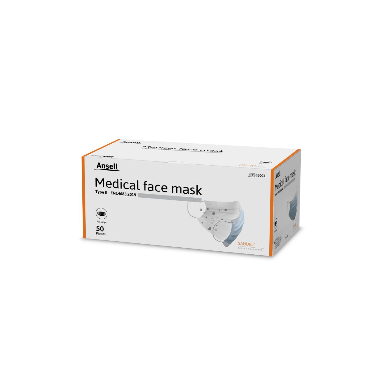 MASK MEDITSIINILINE ANSELL SININE TÜÜP II N50