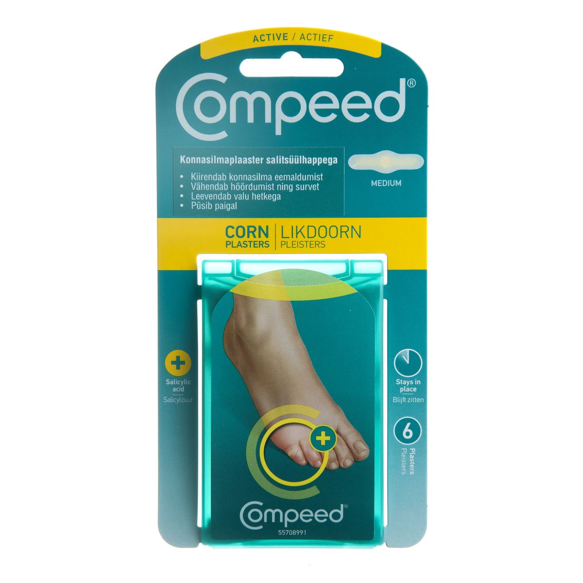 COMPEED KONNASILMAPLAASTER ACTIVE KESKMINE N6