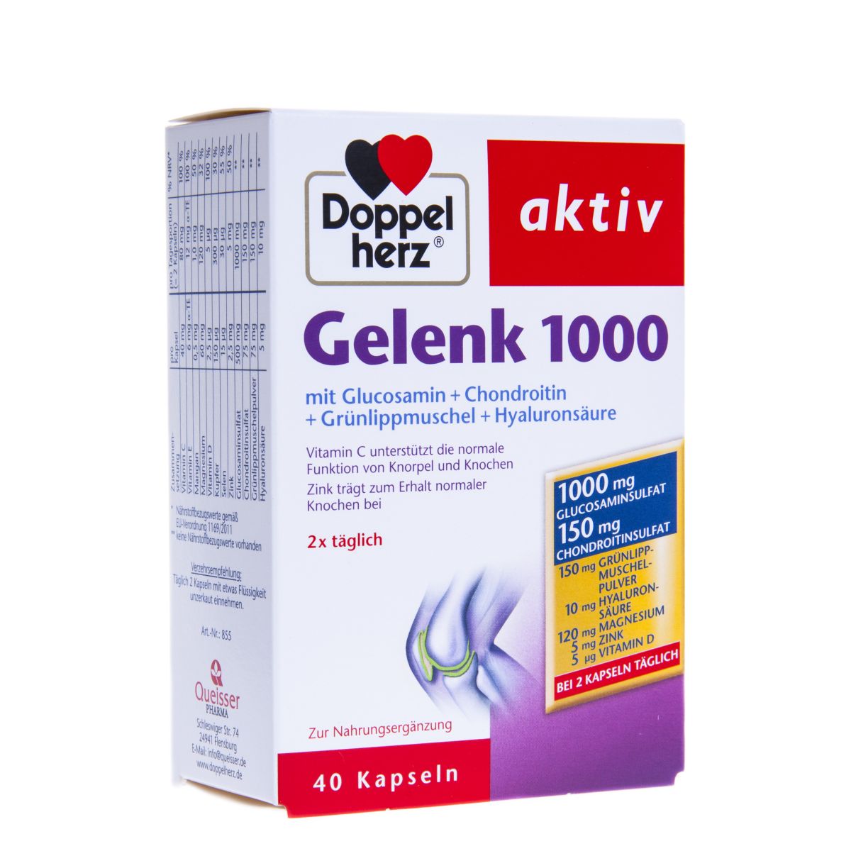 DOPPELHERZ AKTIV GELENK 1000MG N40 LIIGESTELE JA LIHASTELE