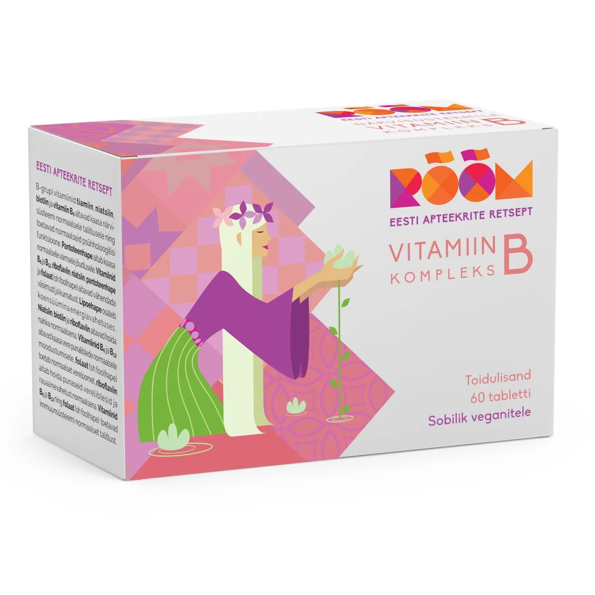 RÕÕM VITAMIIN B KOMPLEKS TBL N60 - Product Image