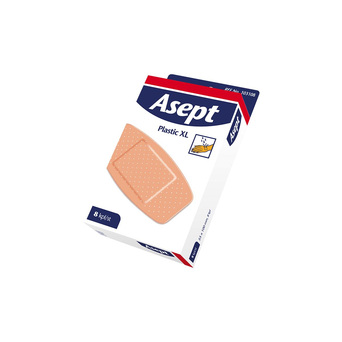 ASEPT PLAASTER PLASTIC XL N8