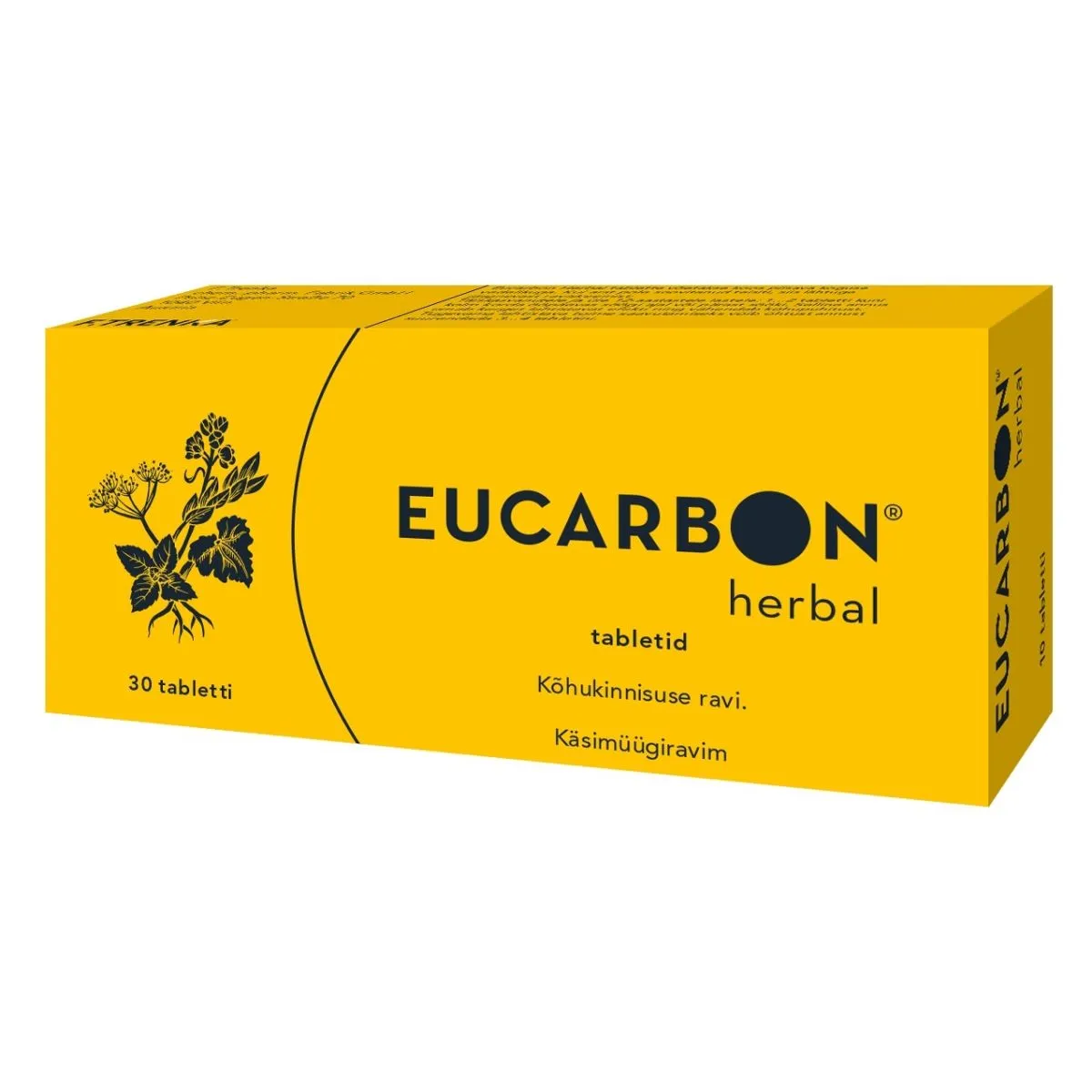 EUCARBON HERBAL TBL 105MG N30 - Product Image