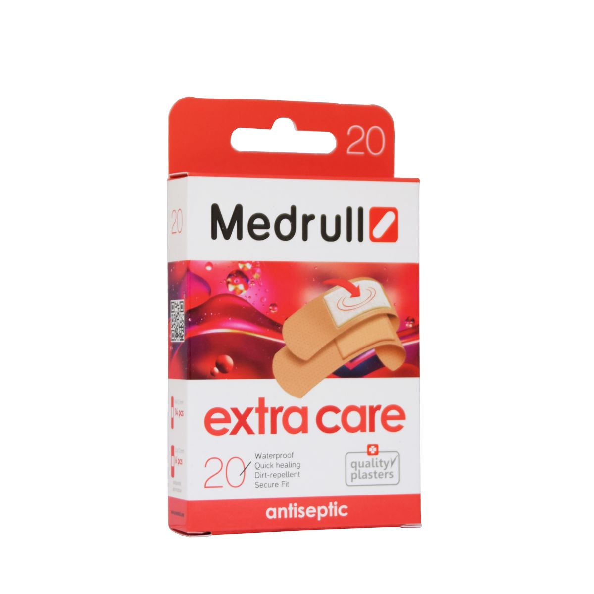 MEDRULL PLAASTER EXTRA CARE ANTISEPTILINE N20 - Product Image