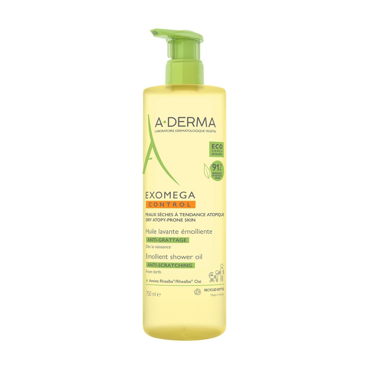 A-DERMA EXOMEGA CONTROL DUSHIÕLI ATOOPILISELE NAHALE 750ML - Product Image
