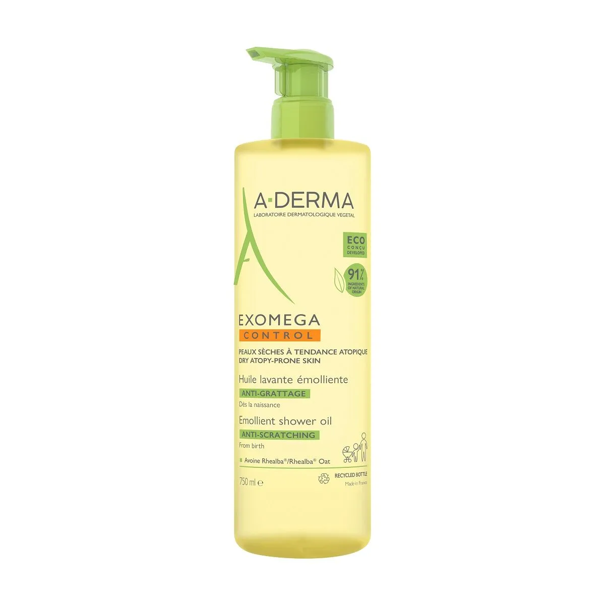 A-DERMA EXOMEGA CONTROL DUSHIÕLI ATOOPILISELE NAHALE 750ML - Product Image