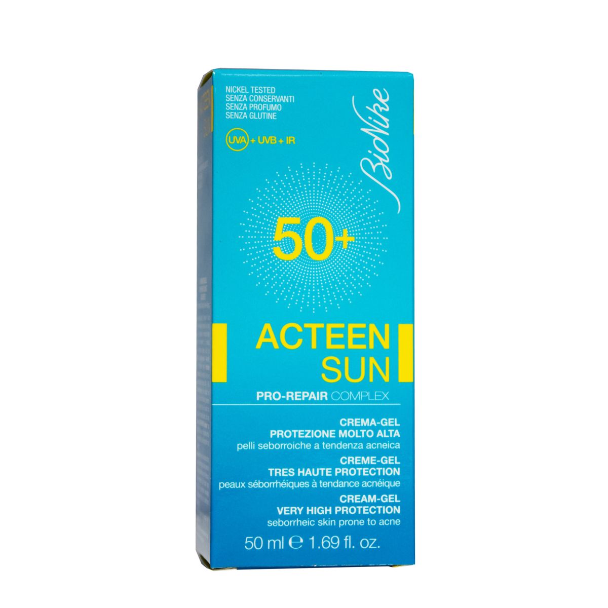BIONIKE SUN ACTEEN PÄIKESEKAITSEKREEM-GEEL SPF50+ 50ML - Product Image