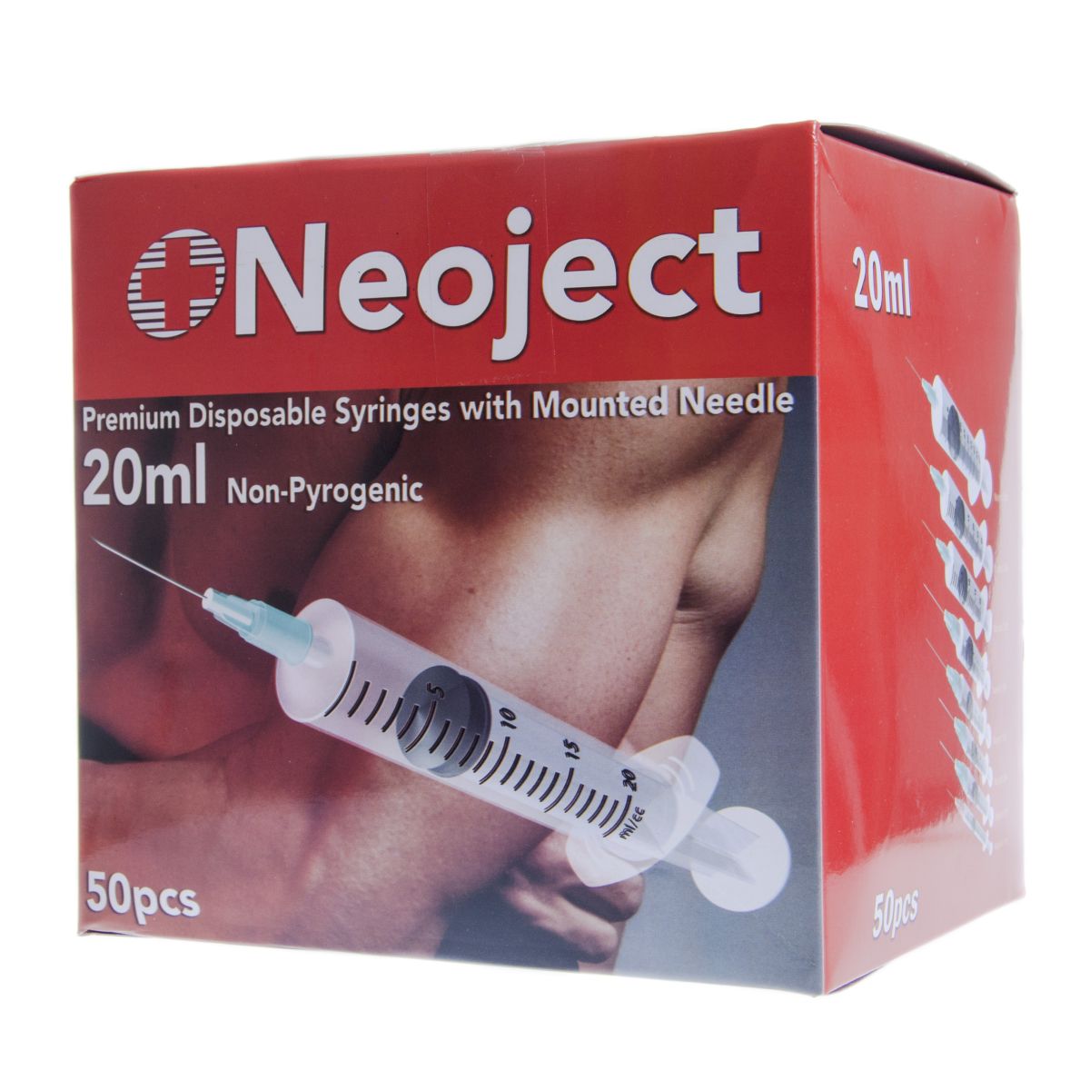 SÜSTAL NÕELAGA NEOJECT 20ML 3 OSALINE (22G) N50 /SLIP TIP/ - Product Image