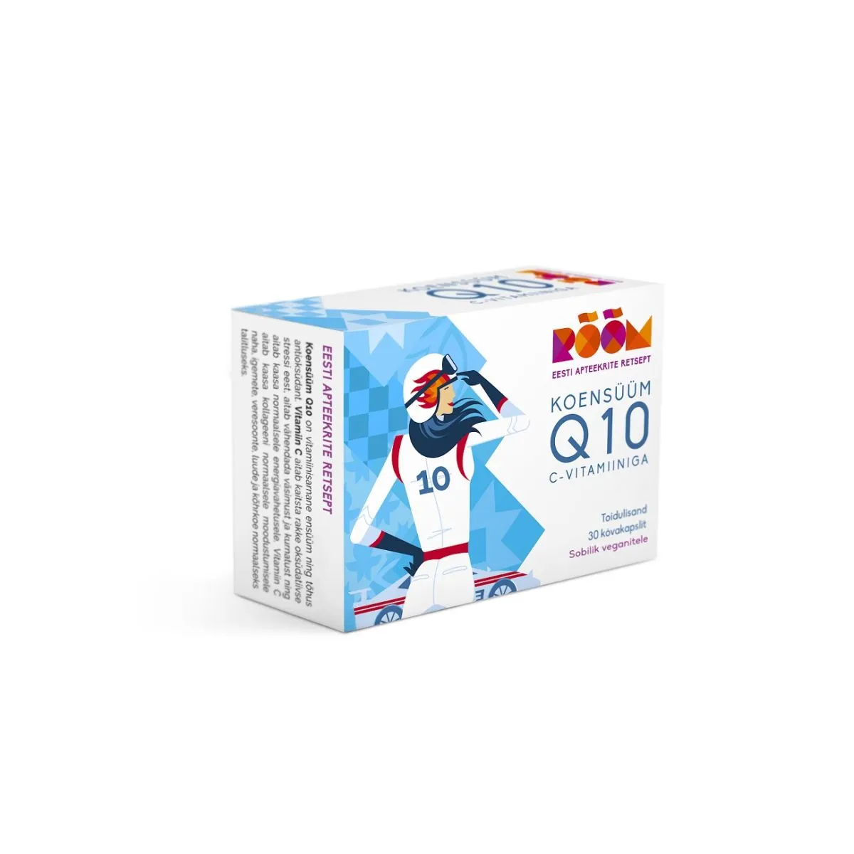 RÕÕM KOENSÜÜM Q10 C-VITAMIINIGA 100MG N30 - Product Image