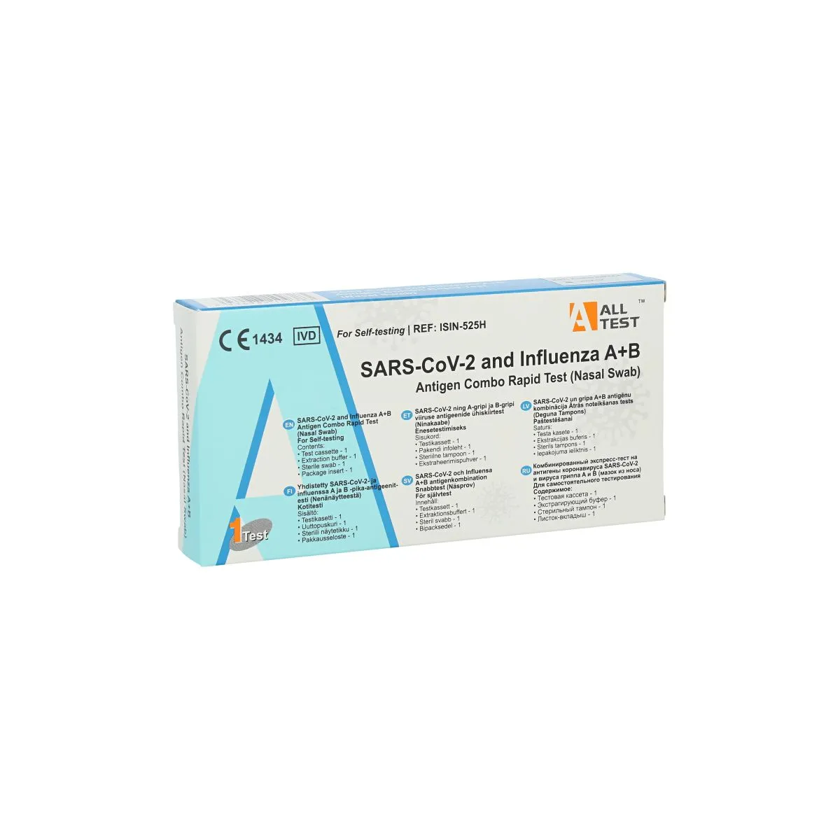 ANTIGEENI KIIRTEST SARS COV-2 JA A/B GRIPIVIIRUS ALLTEST N1 - Product Image