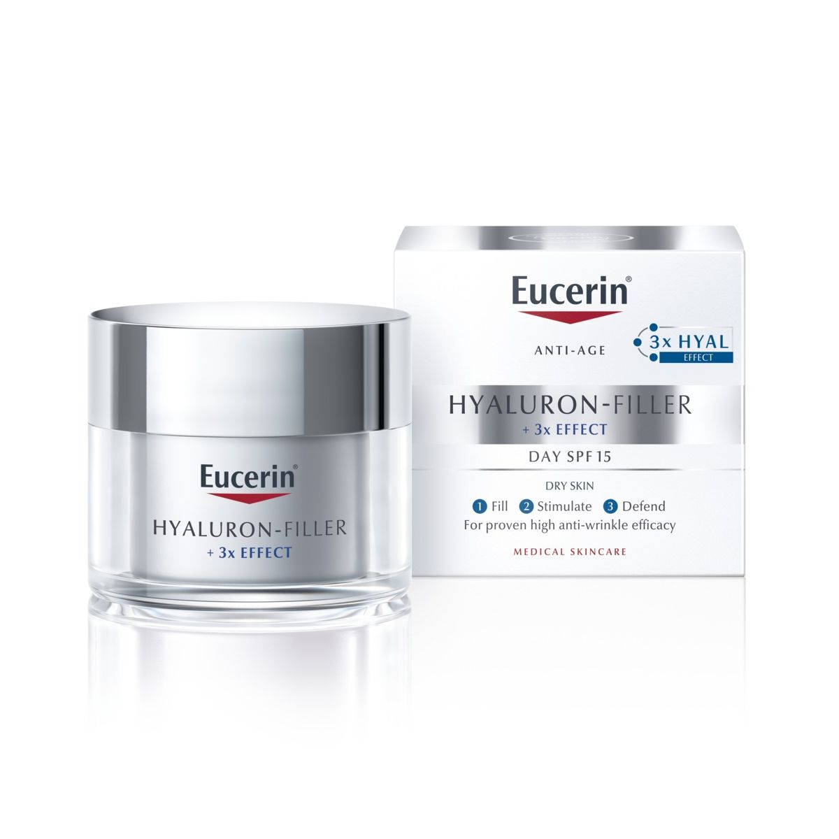EUCERIN HYALURON-FILLER PÄEVAKREEM KUIVALE NAHALE SPF15 50ML - Product Image