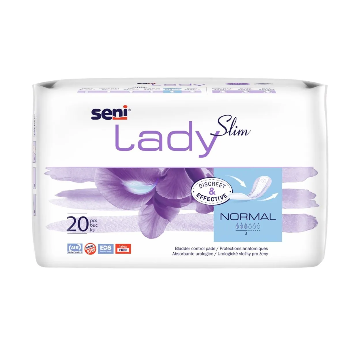 SENI LADY SLIM NORMAL URIINIPIDAM. SIDEMED 340ML N20 - Product Image