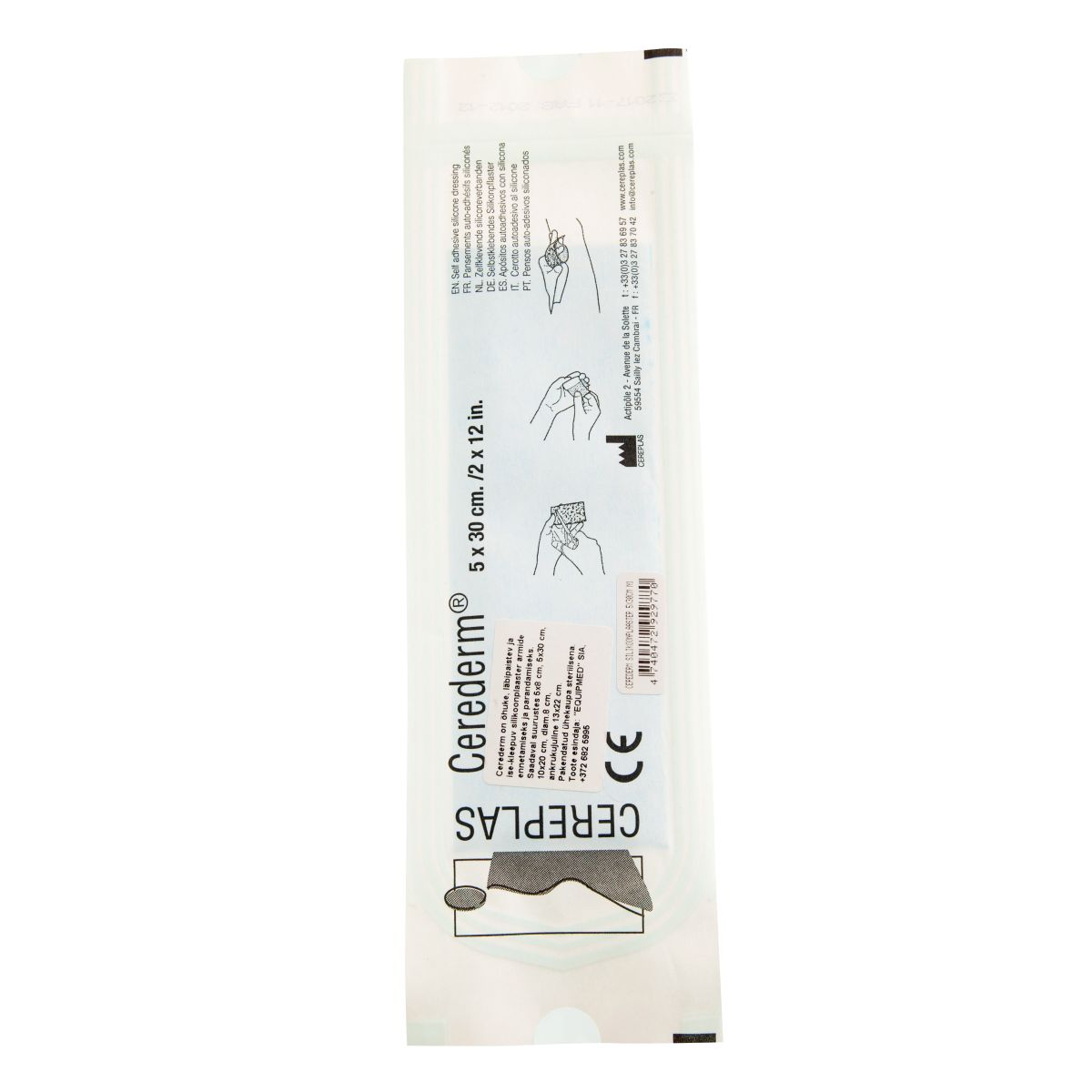 CEREDERM SILIKOONPLAASTER 5X30CM N1 - Product Image