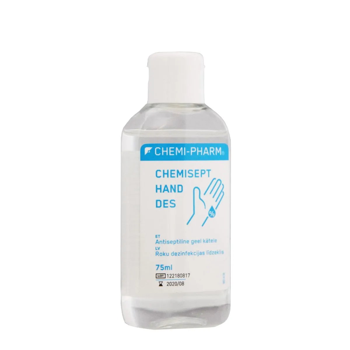 CHEMIPHARM CHEMISEPT HAND DES GEEL KÄTELE 75ML KLAPPKORK - Product Image