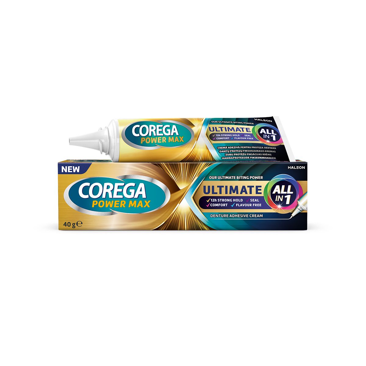 COREGA ULTIMATE FIKSEERIMISKREEM HAMBAPROTEESIDELE 40G - Product Image