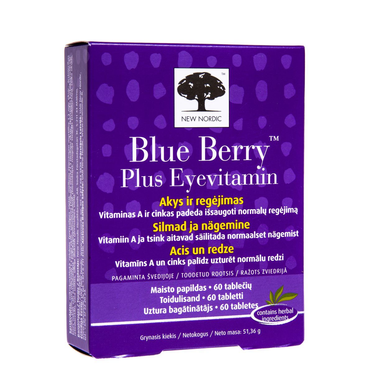 BLUE BERRY PLUS EYEVITAMIN TBL N60 - Product Image