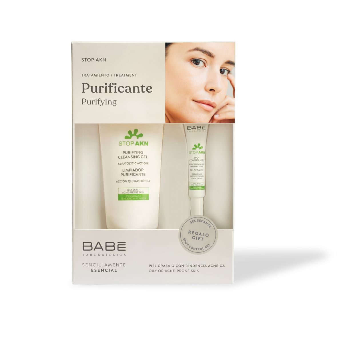 BABE KINKEKOMPLEKT STOP AKN NÄOPESUGEEL 200ML+VISTRIKUGEEL 8ML - Product Image