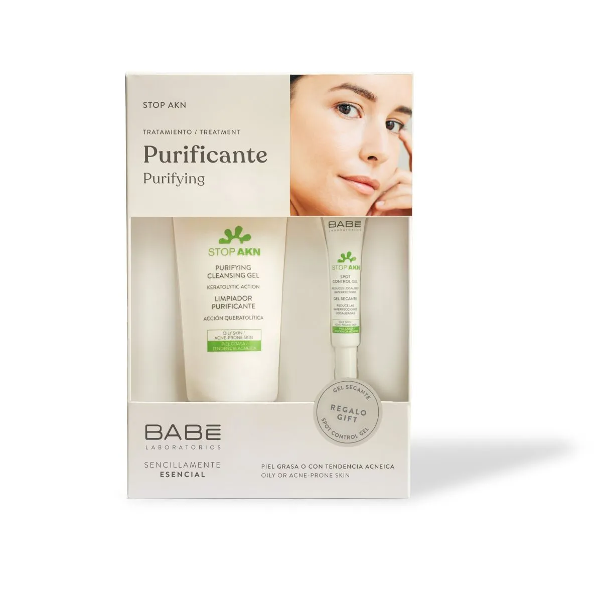 BABE KINKEKOMPLEKT STOP AKN NÄOPESUGEEL 200ML+VISTRIKUGEEL 8ML - Product Image