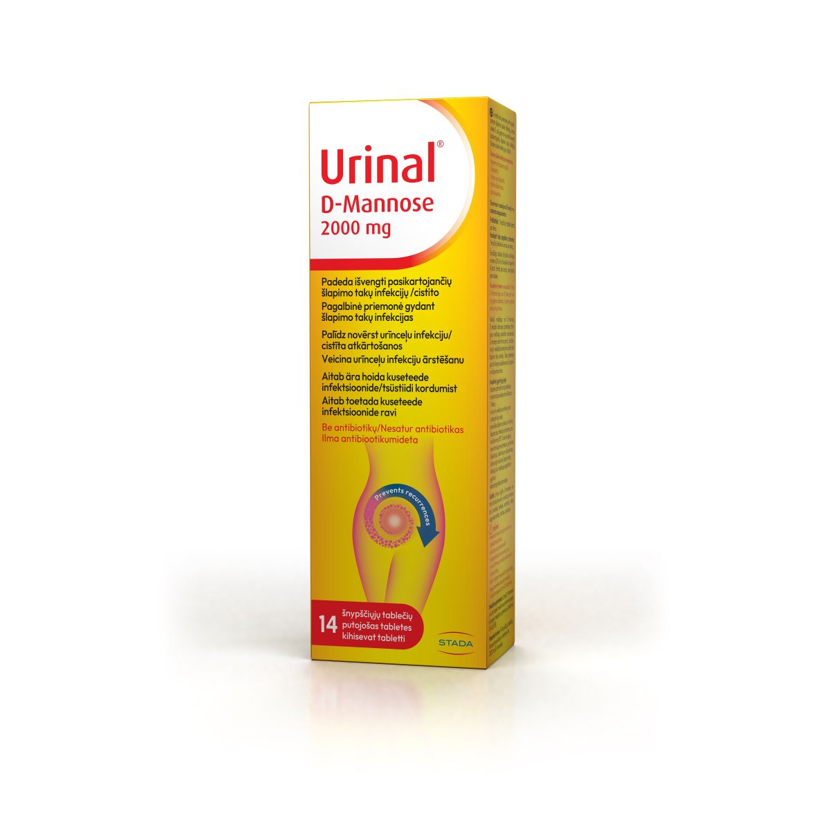 URINAL D-MANNOSE LAHUSTUVAD TBL N14 - Product Image