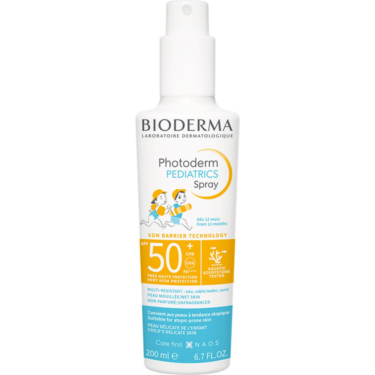 BIODERMA PHOTODERM PÄIKESEKAITSESPREI LASTELE SPF50+ 200ML - Product Image