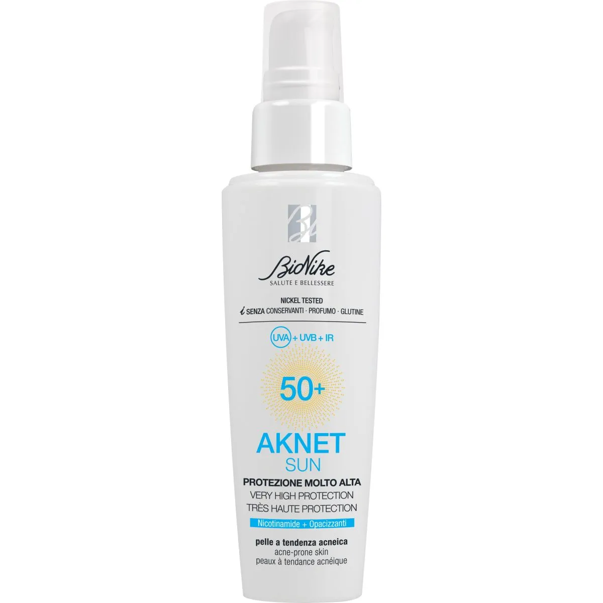 BIONIKE SUN AKNET PÄIKESEKAITSEFLUID SPF50+ 50ML - Product Image