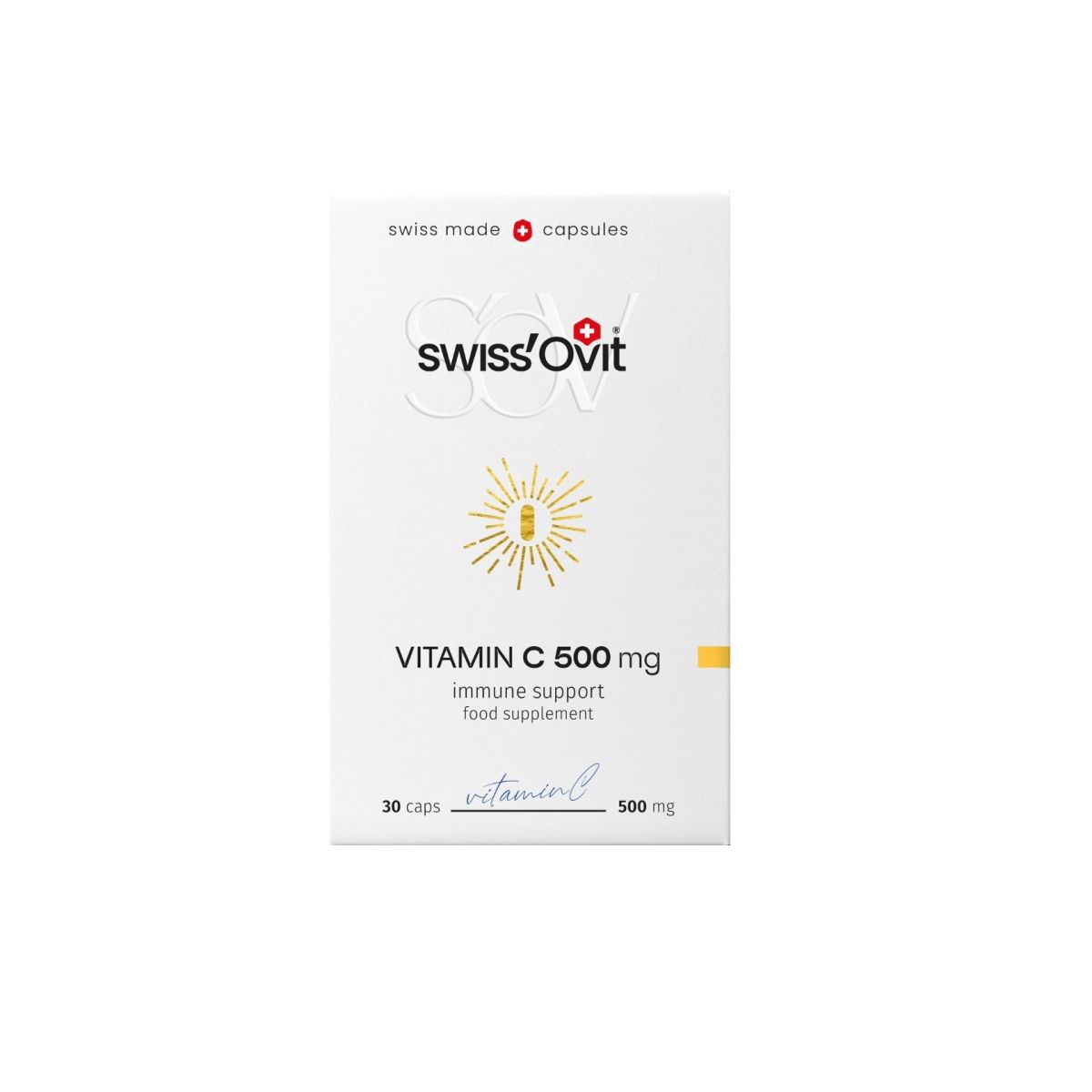 SWISSOVIT VITAMIIN C KAPSLID 500MG N30 - Product Image
