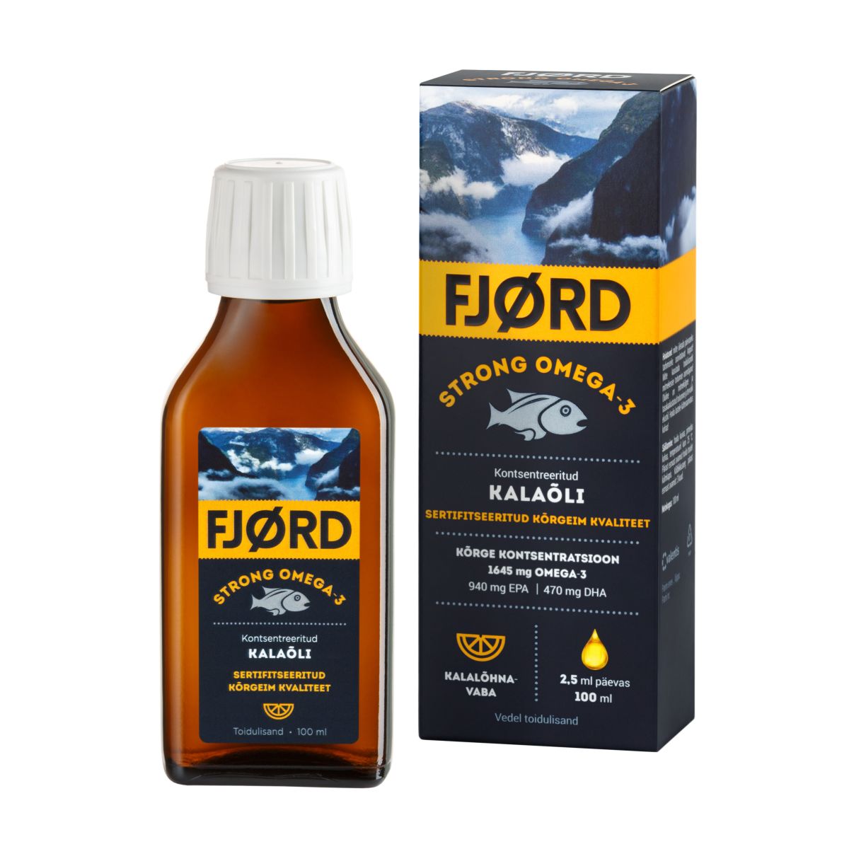 FJORD STRONG KALAÕLI OMEGA-3 100ML - Product Image
