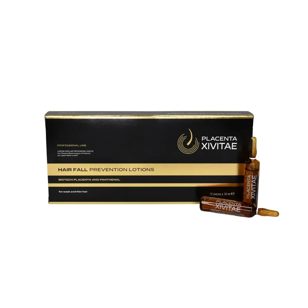 PLACENTA XIVITAE AMPULLID JUUSTE VÄLJALANGEMISE VASTU 10ML N12 - Product Image