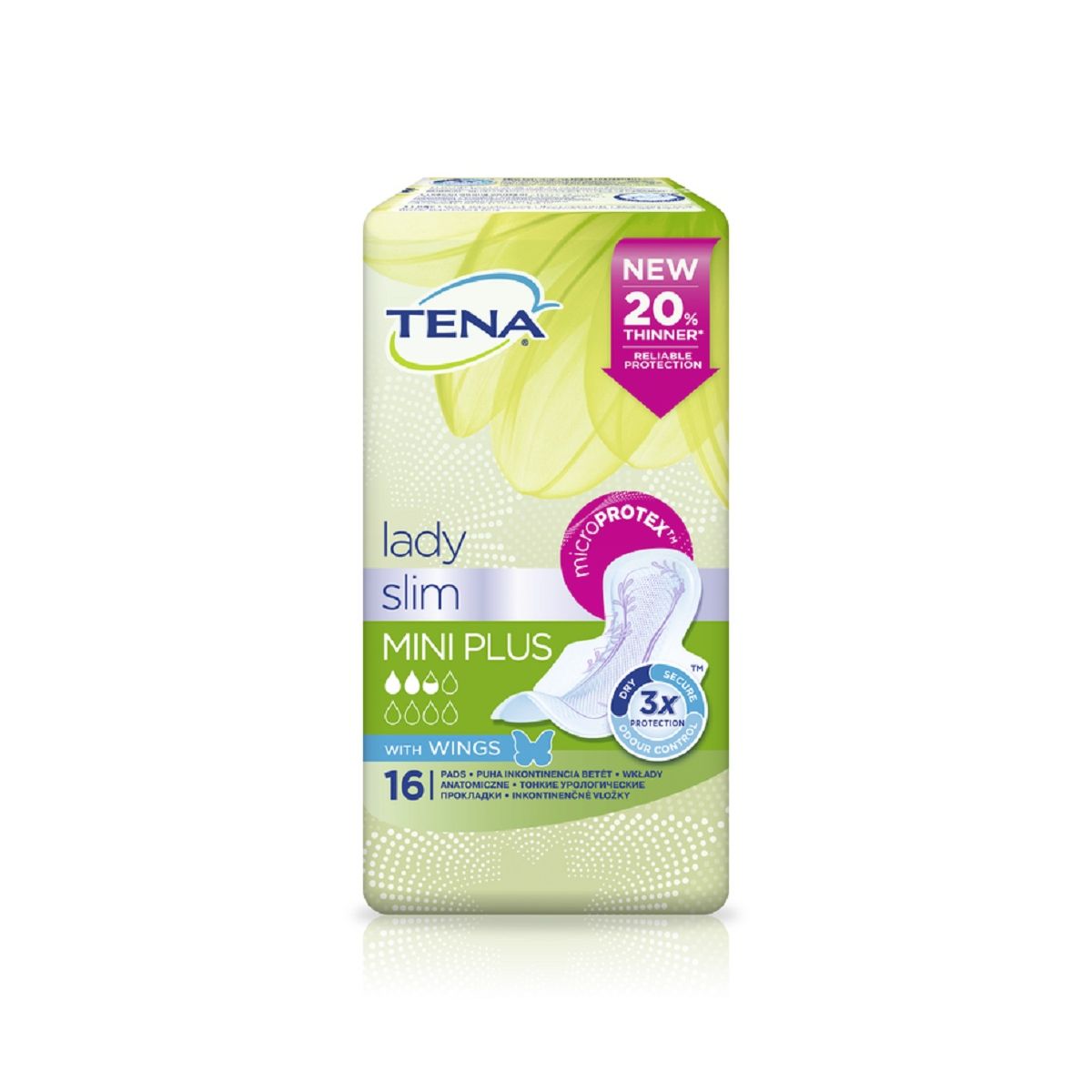 TENA LADY SIDE SLIM MINI PLUS WINGS N16 - Product Image