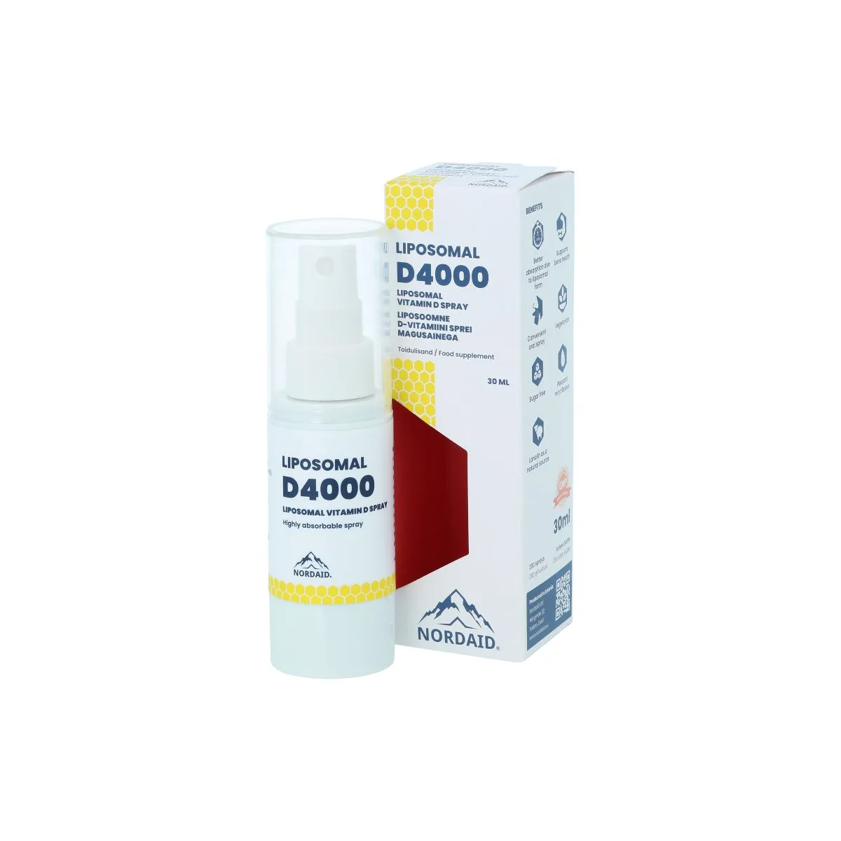 NORDAID D-VITAMIIN LIPOSOOMNE D4000 SPREI 30ML - Product Image