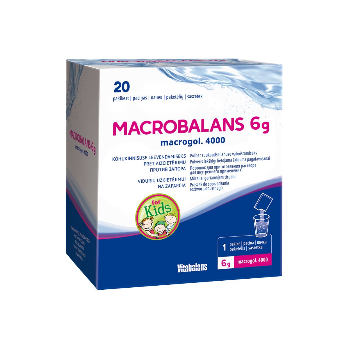 MACROBALANS SUUKAUDNE LAHUSE PULBER LASTELE 6G N20 - Product Image