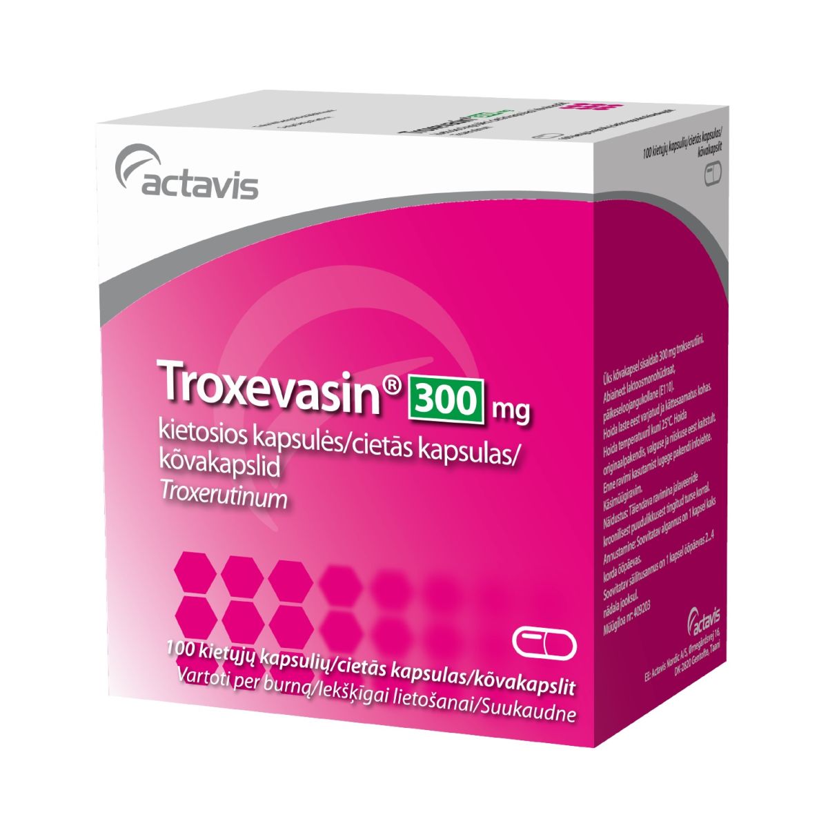 TROXEVASIN CAPS 300MG N100 - Product Image