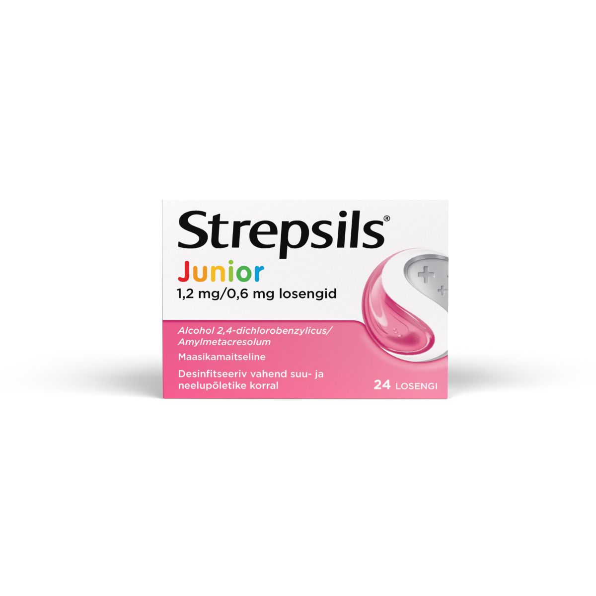 STREPSILS JUNIOR LOSENG 0,6MG+1,2MG N24 - Product Image