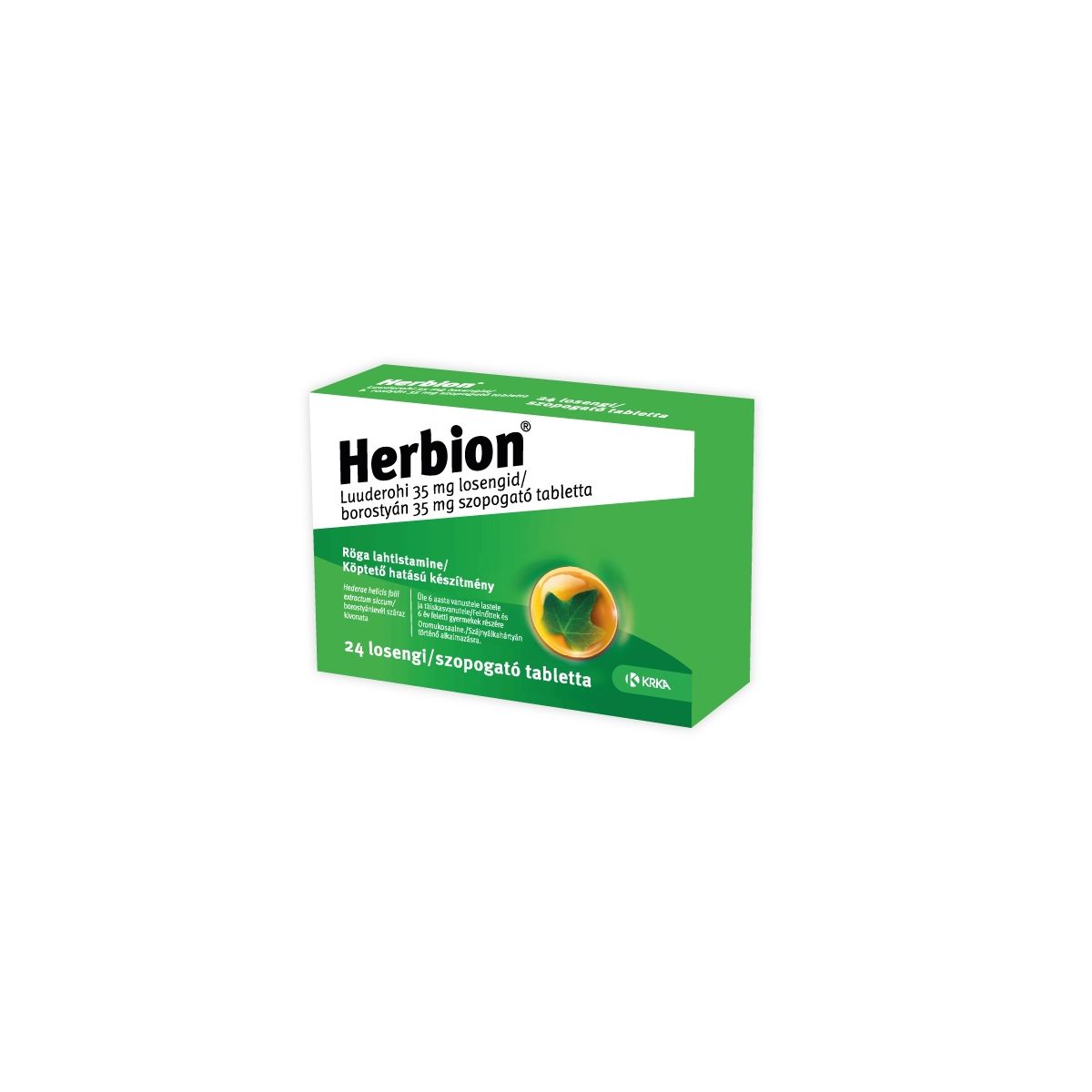 HERBION LUUDEROHI LOSENG 35MG N24 - Product Image