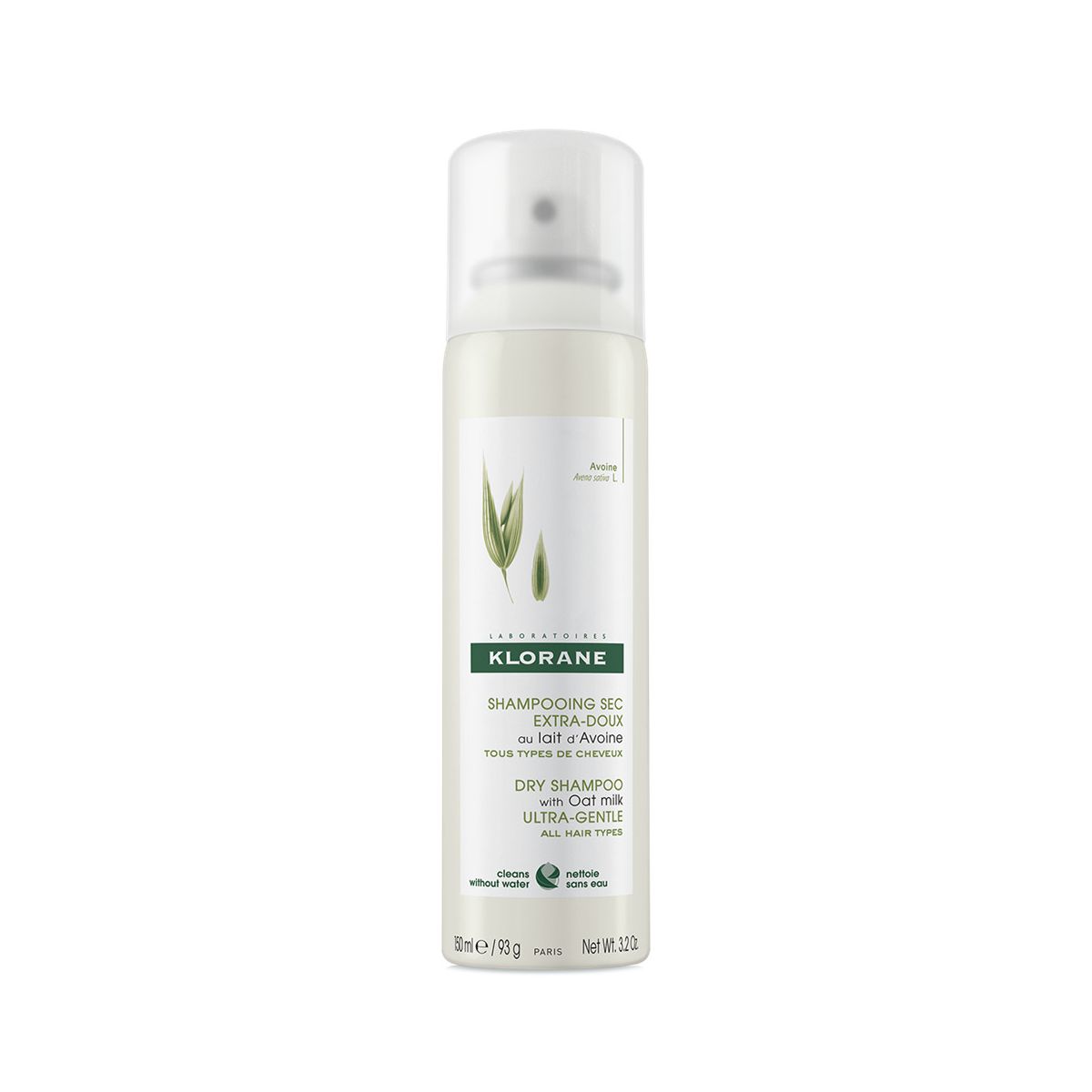 KLORANE KUIVSHAMPOON KAERAPIIMAGA 150ML - Product Image