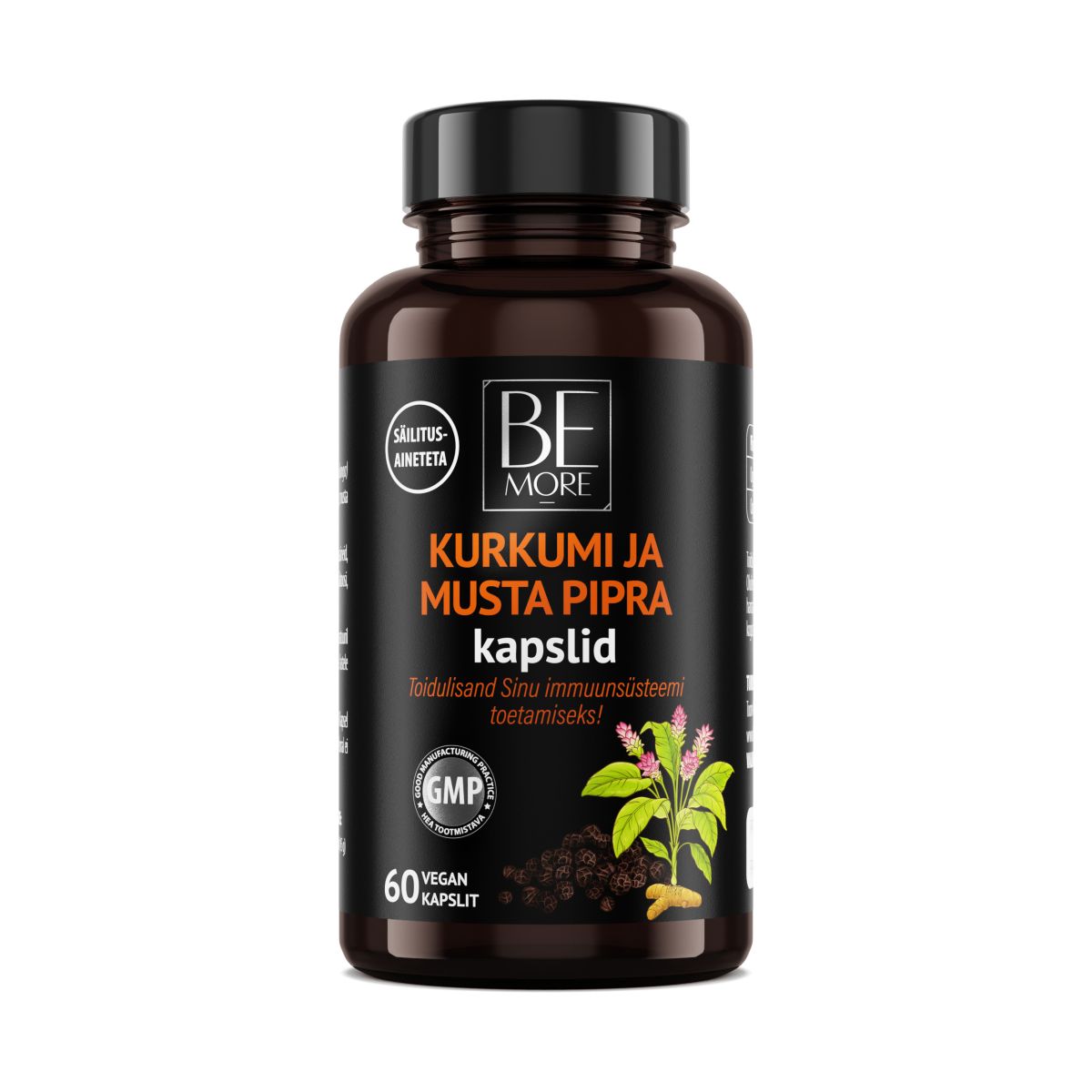 Kurkumi ja musta pipra kapslid - Product Image