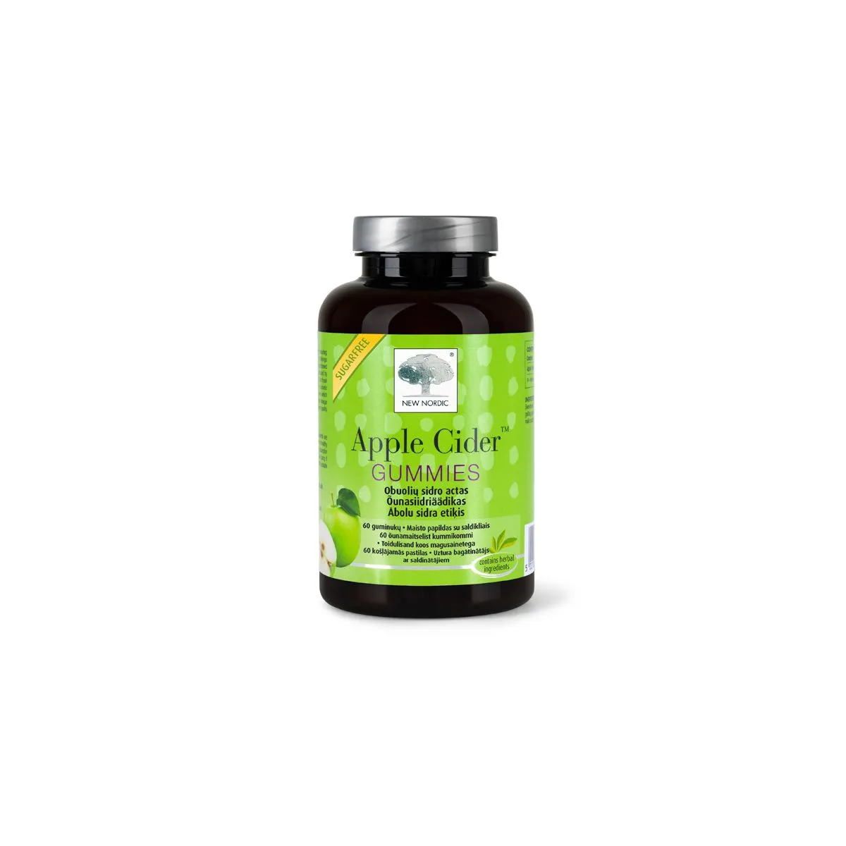 NEW NORDIC APPLE CIDER GUMMIES KUMMIKOMMID N60 - Product Image