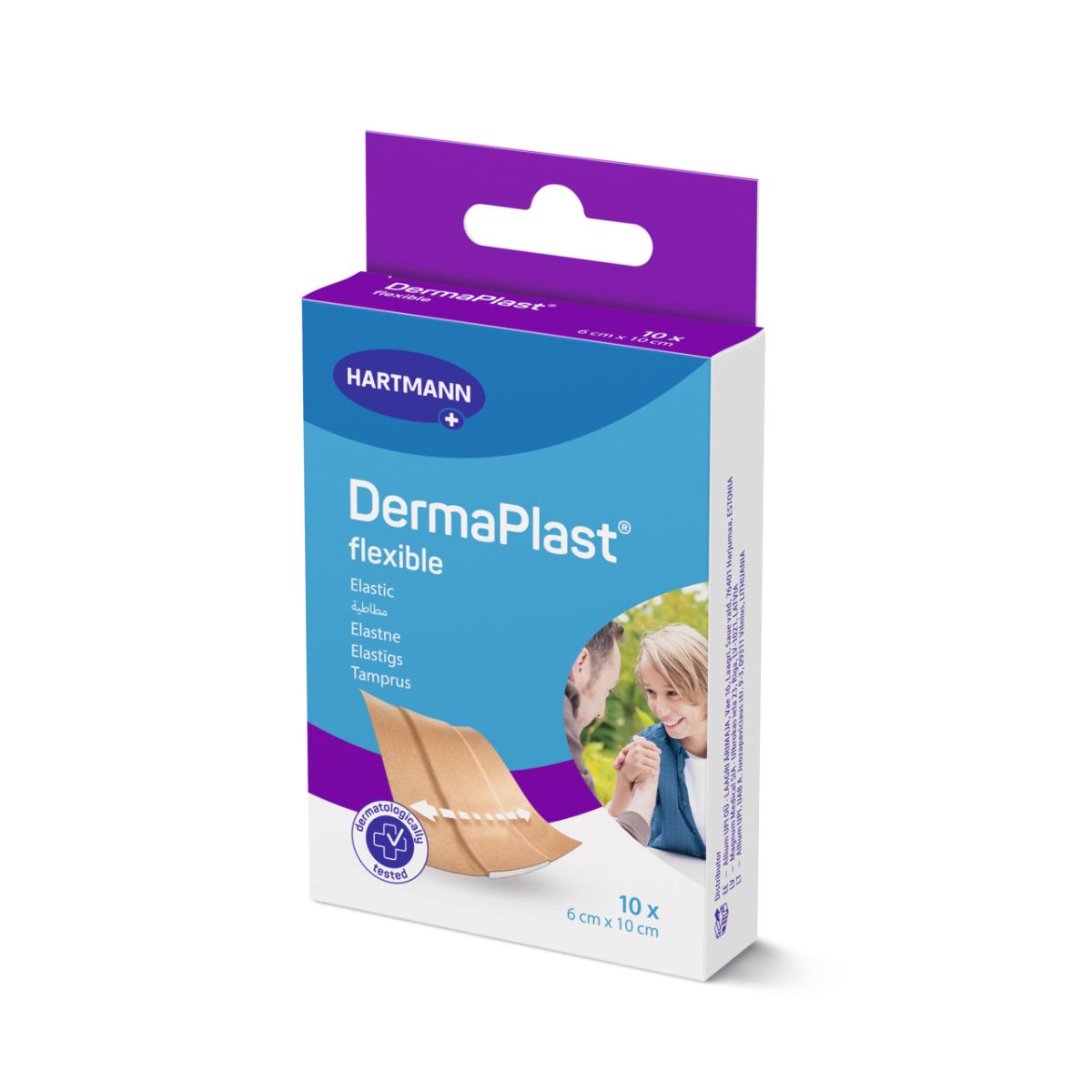 DERMAPLAST PLAASTRID FLEXIBLE 6X10CM N10 - Product Image