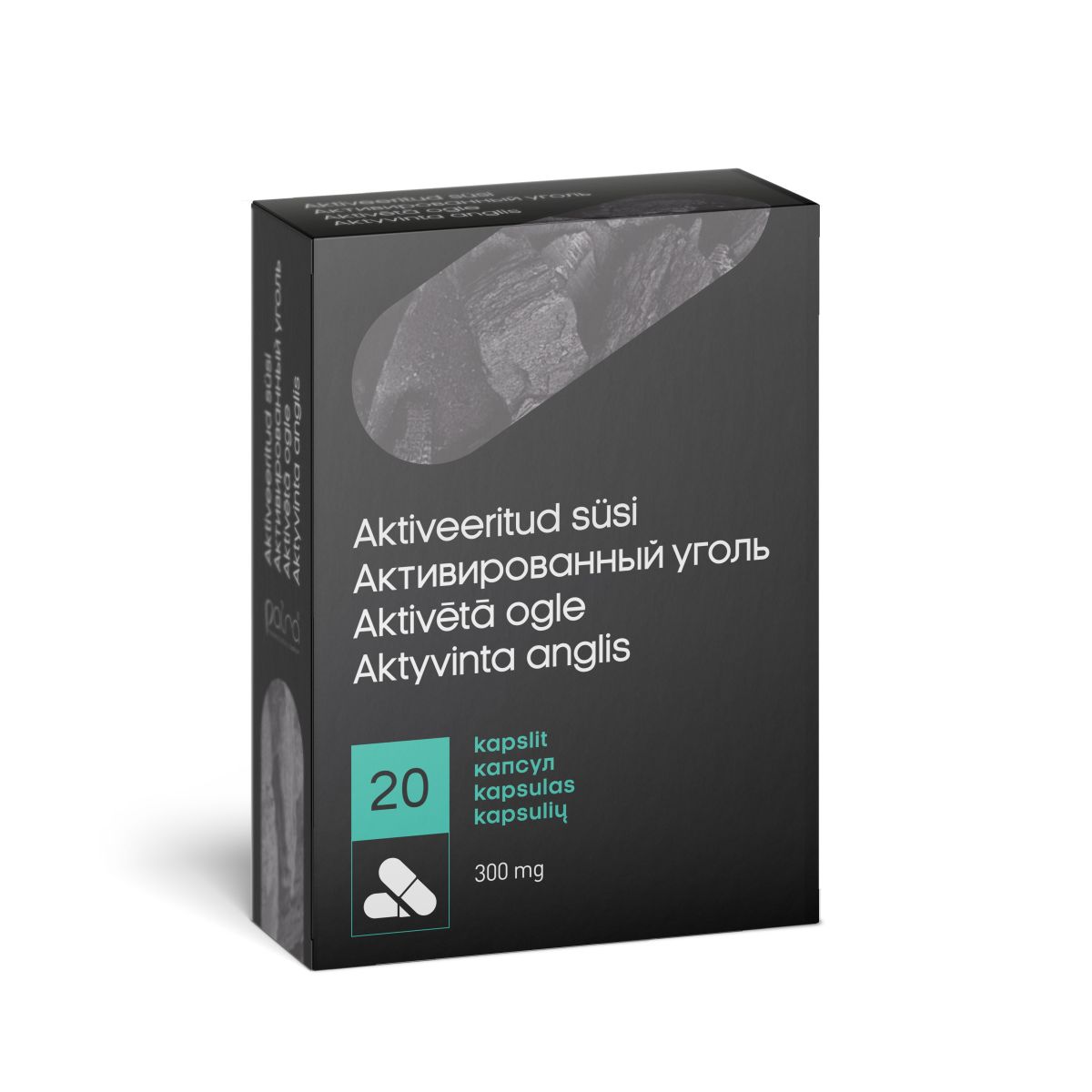 SÖE KAPSLID (CARBO ACTIVATUS) 300MG N20 - Product Image