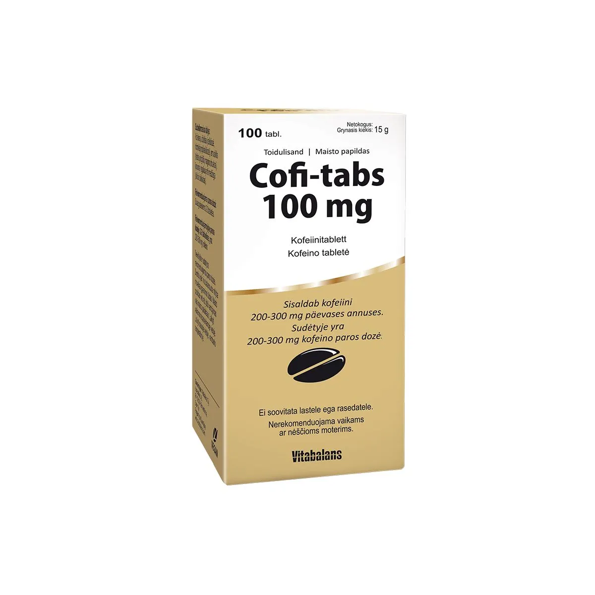 COFI-TABS TBL 100MG N100 - Product Image