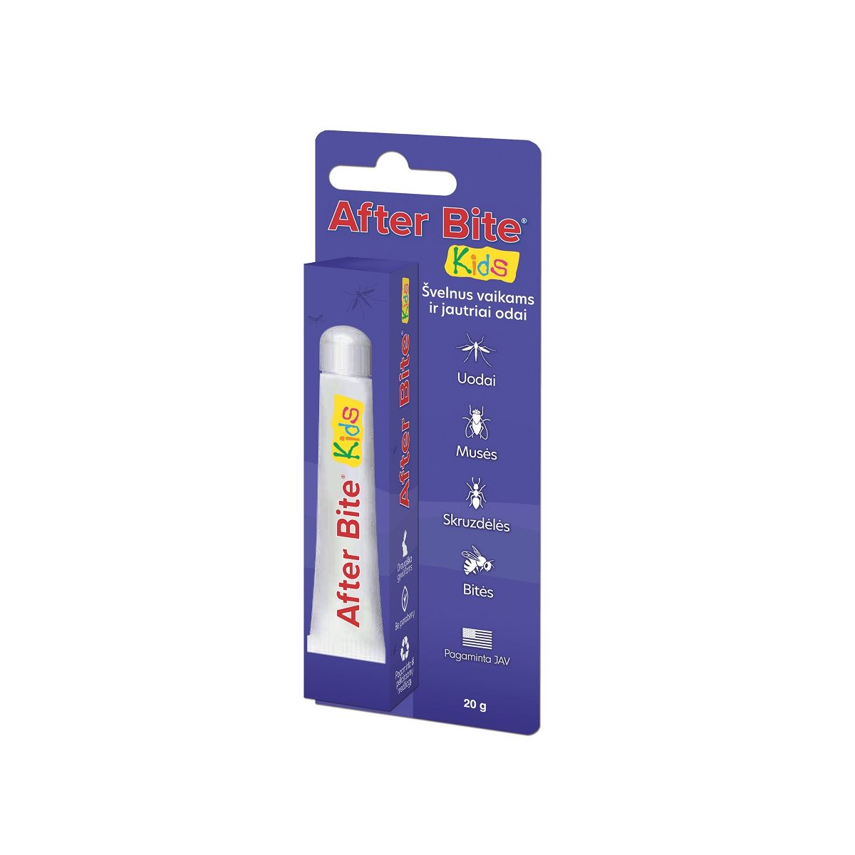 AFTER BITE KIDS PUTUKAHAMMUSTUST LEEVENDAV KREEM 20G - Product Image